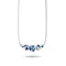 Starlit Waves | Collier avec fermoir infini en verre Firefly en argent sterling 925